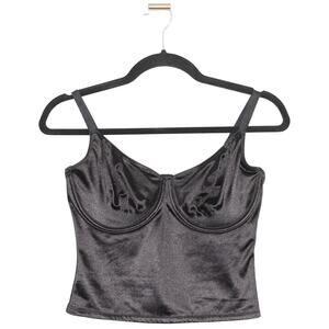 Nancy Ganz BodySlimmers Black Shapewear Tank Top Underwire 36D